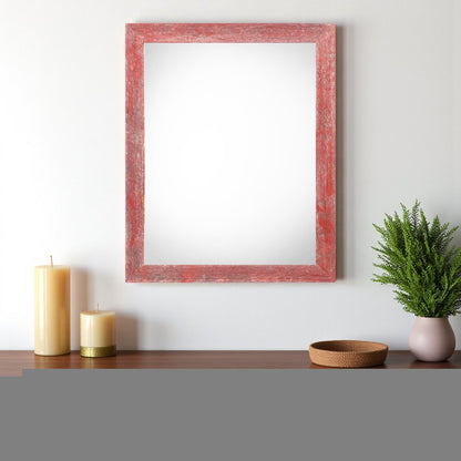 22" x 28" Red Solid Wood Hanging Picture Frame