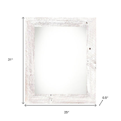 22" x 28" White Solid Wood Hanging Picture Frame