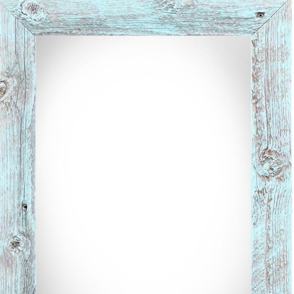 24" x 30" Blue Solid Wood Hanging Picture Frame