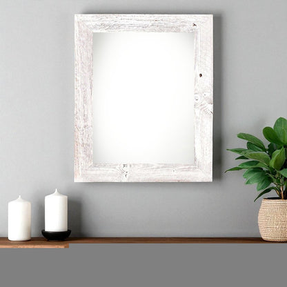 24" x 30" White Solid Wood Hanging Picture Frame