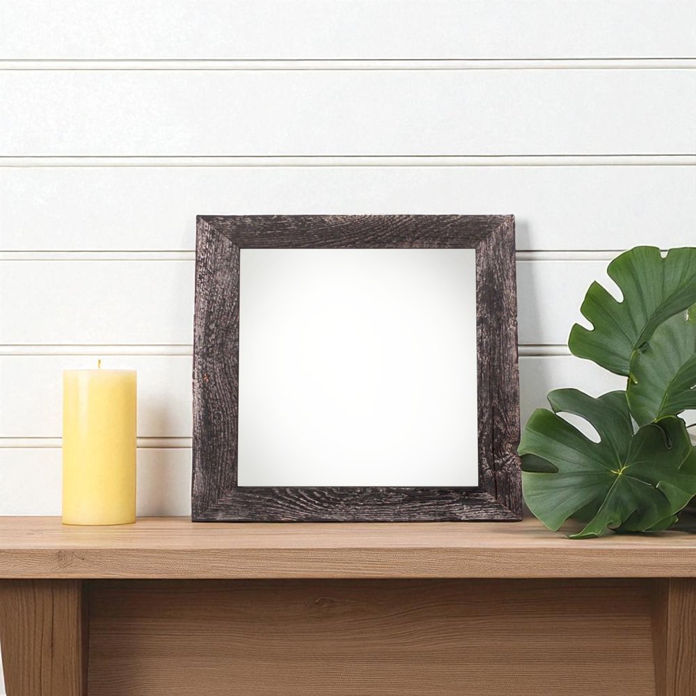 4" x 4" Black Solid Wood Tabletop Picture Frame