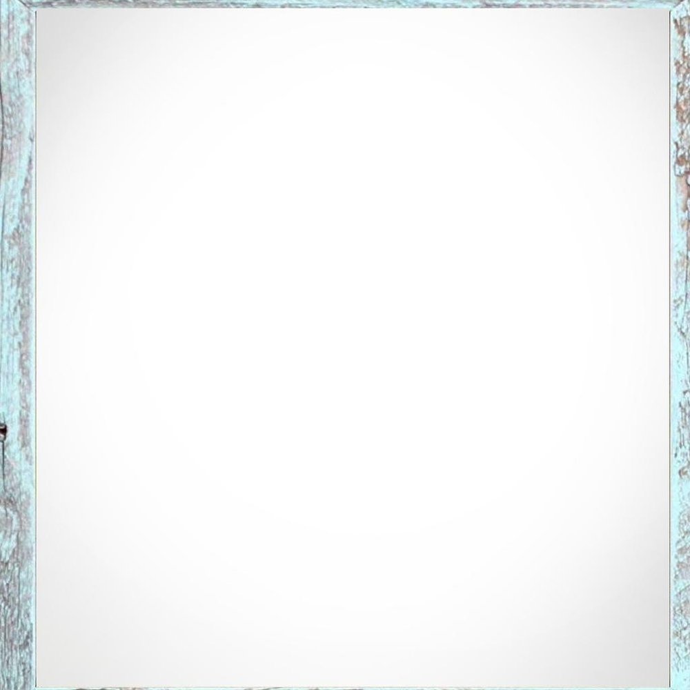 4" x 4" Blue Wood Tabletop Picture Frame