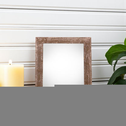 4" x 4" Espresso Solid Wood Tabletop Picture Frame