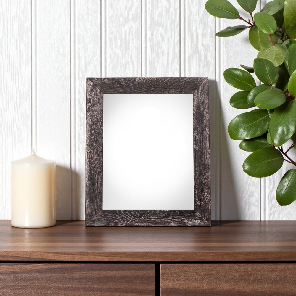 4" x 6" Black Solid Wood Tabletop Picture Frame