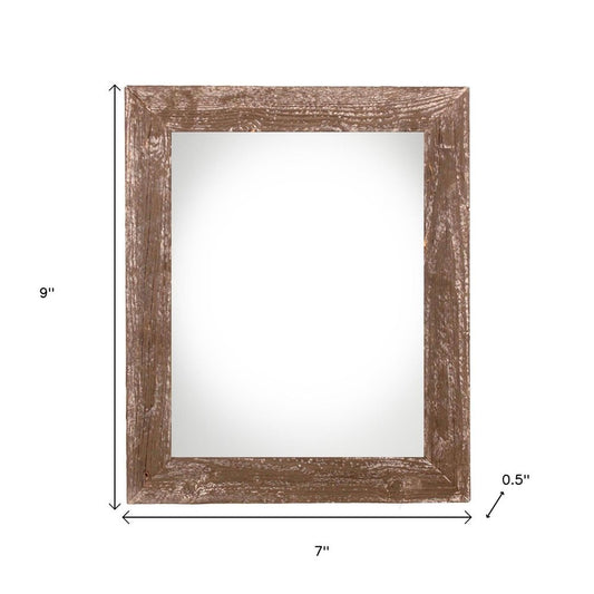 4" x 6" Brown Wood Tabletop Picture Frame