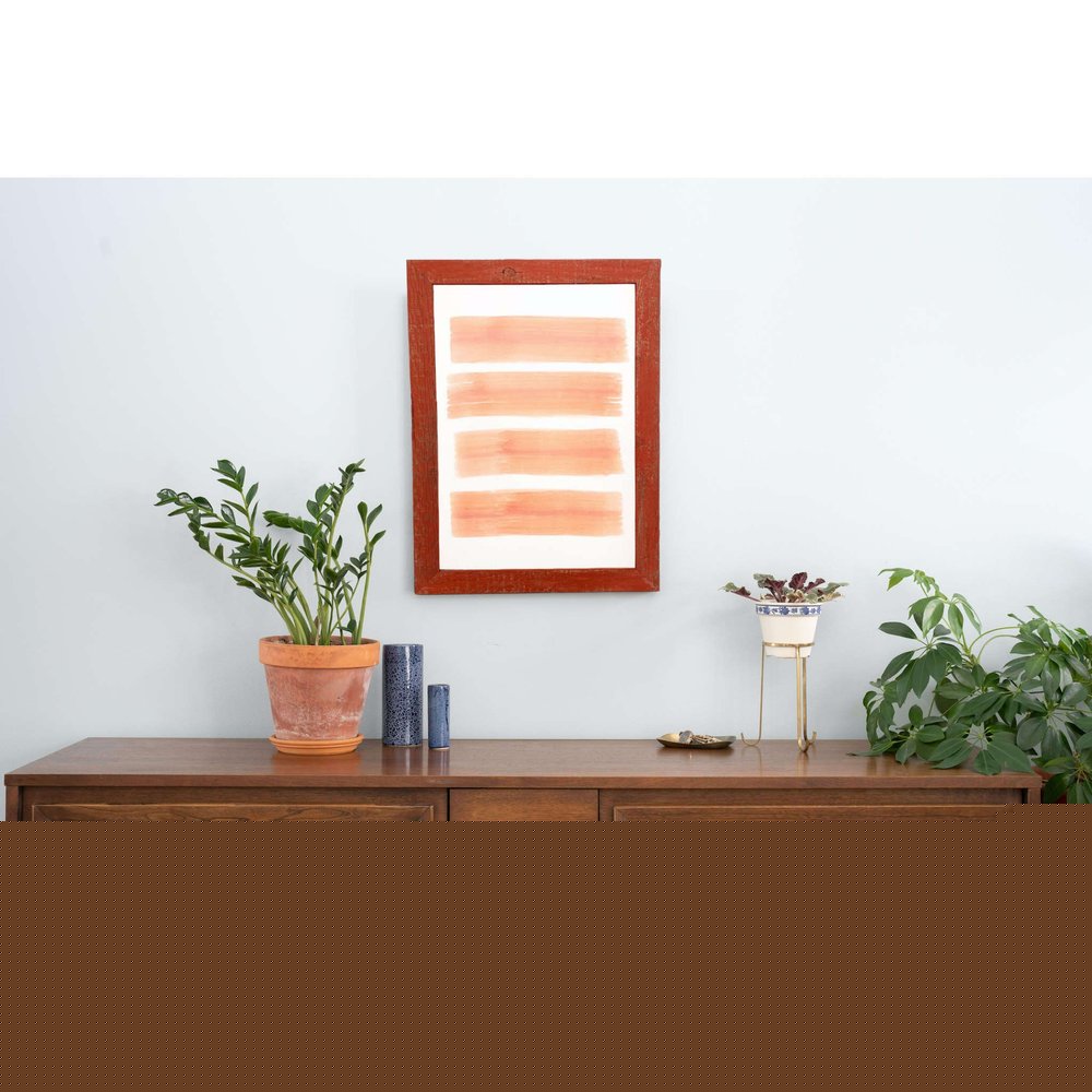 8" x 10" Red Solid Wood Tabletop Picture Frame