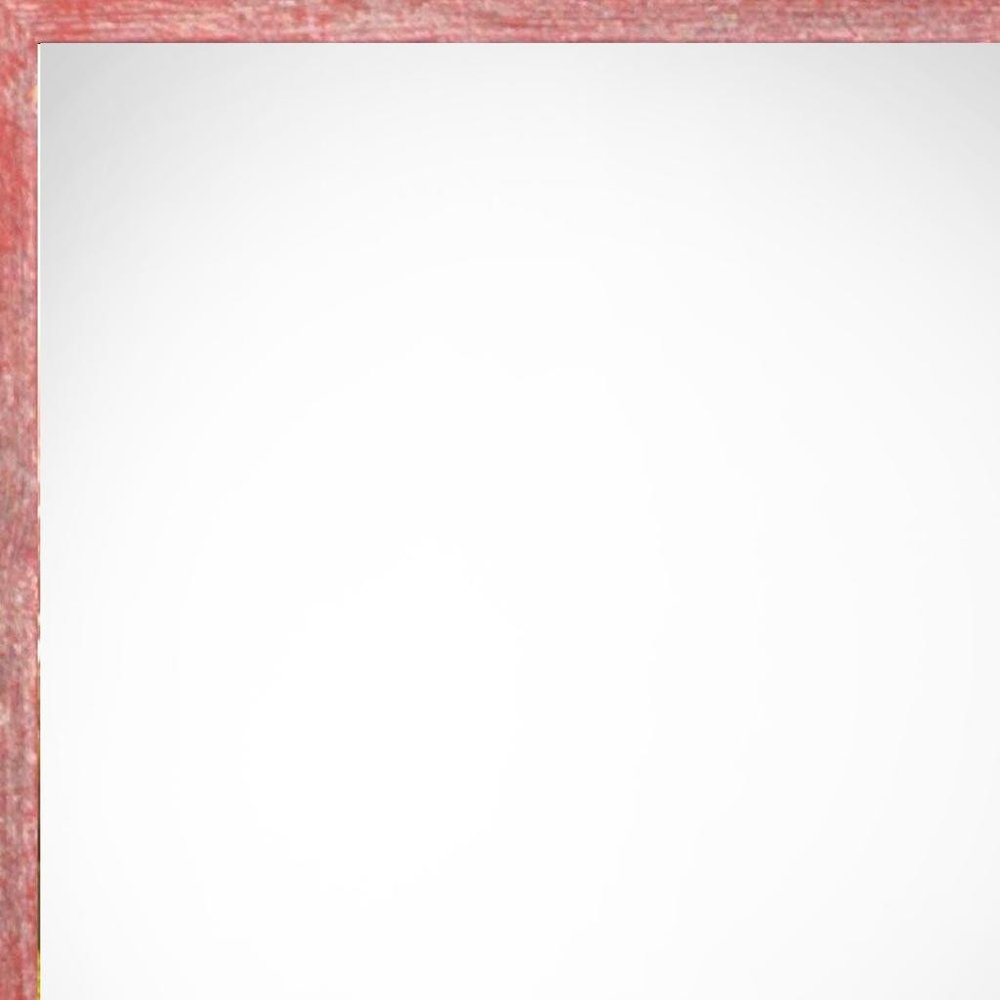 8" x 10" Red Solid Wood Tabletop Picture Frame