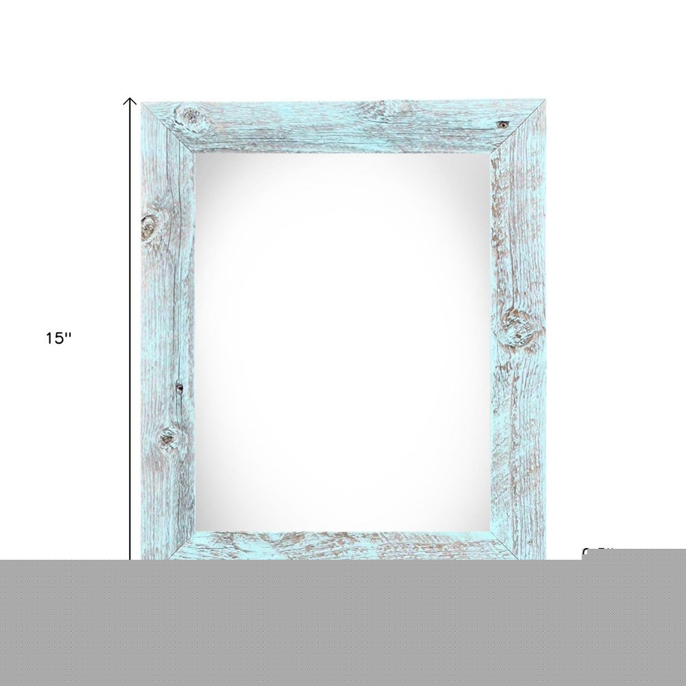 9" x 12" Blue Solid Wood Hanging Picture Frame