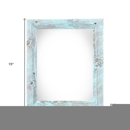 9" x 12" Blue Solid Wood Hanging Picture Frame
