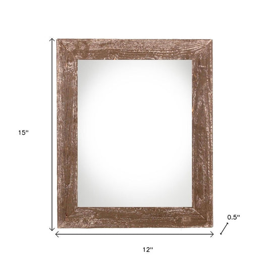 9" x 12" Brown Wood Hanging Picture Frame