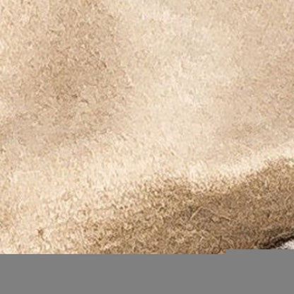 50" X 60" Brown and Taupe Faux Fur Animal Print Plush Throw Blanket