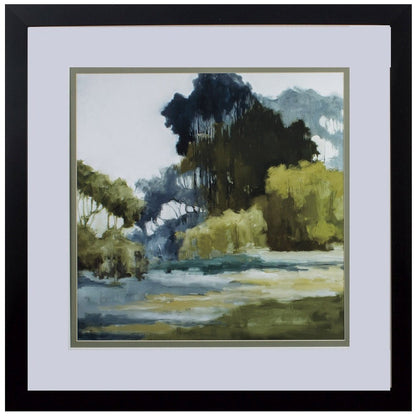 Set Of Two Bean Fields And Tall Trees Framed Art