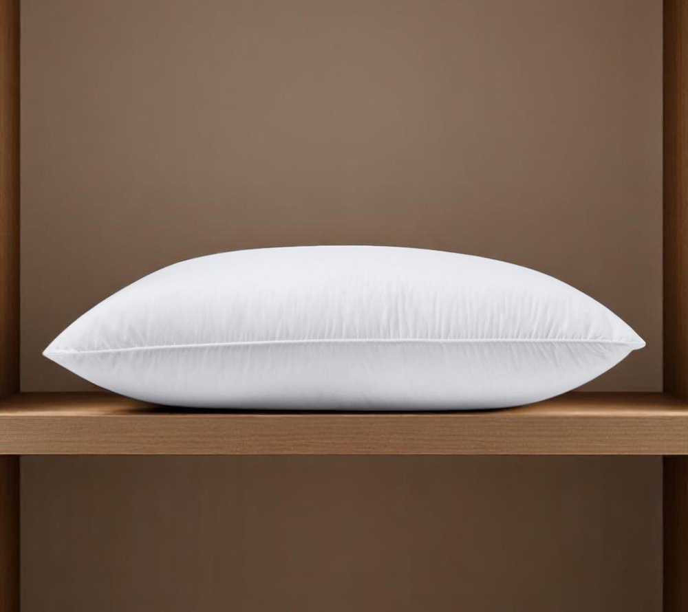 100% Cotton Lux Sateen Down Alternative Medium Hypoallergenic Standard Size Bed Pillow