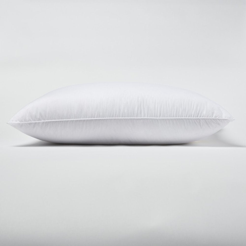 100% Cotton Lux Sateen Down Alternative Medium Hypoallergenic Queen Size Bed Pillow