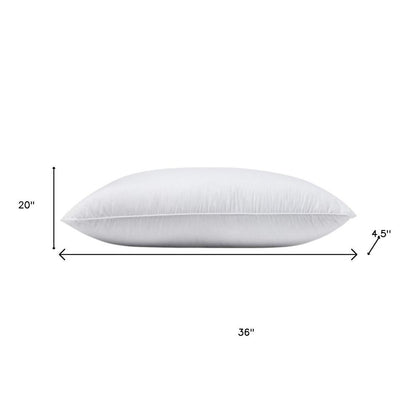 100% Cotton Lux Sateen Down Alternative Medium King Size Bed Pillow