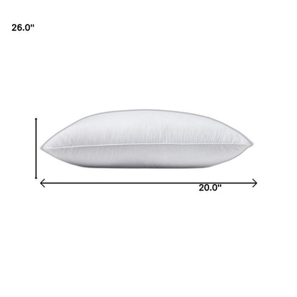 Lux Sateen Down Alternative Standard Size Firm Pillow