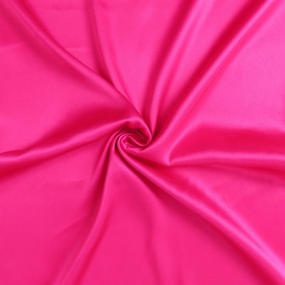 Fuchsia Dreamy Set Of 2 Silky Satin King Pillowcases