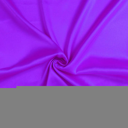 Bright Purple Dreamy Set Of 2 Silky Satin King Pillowcases