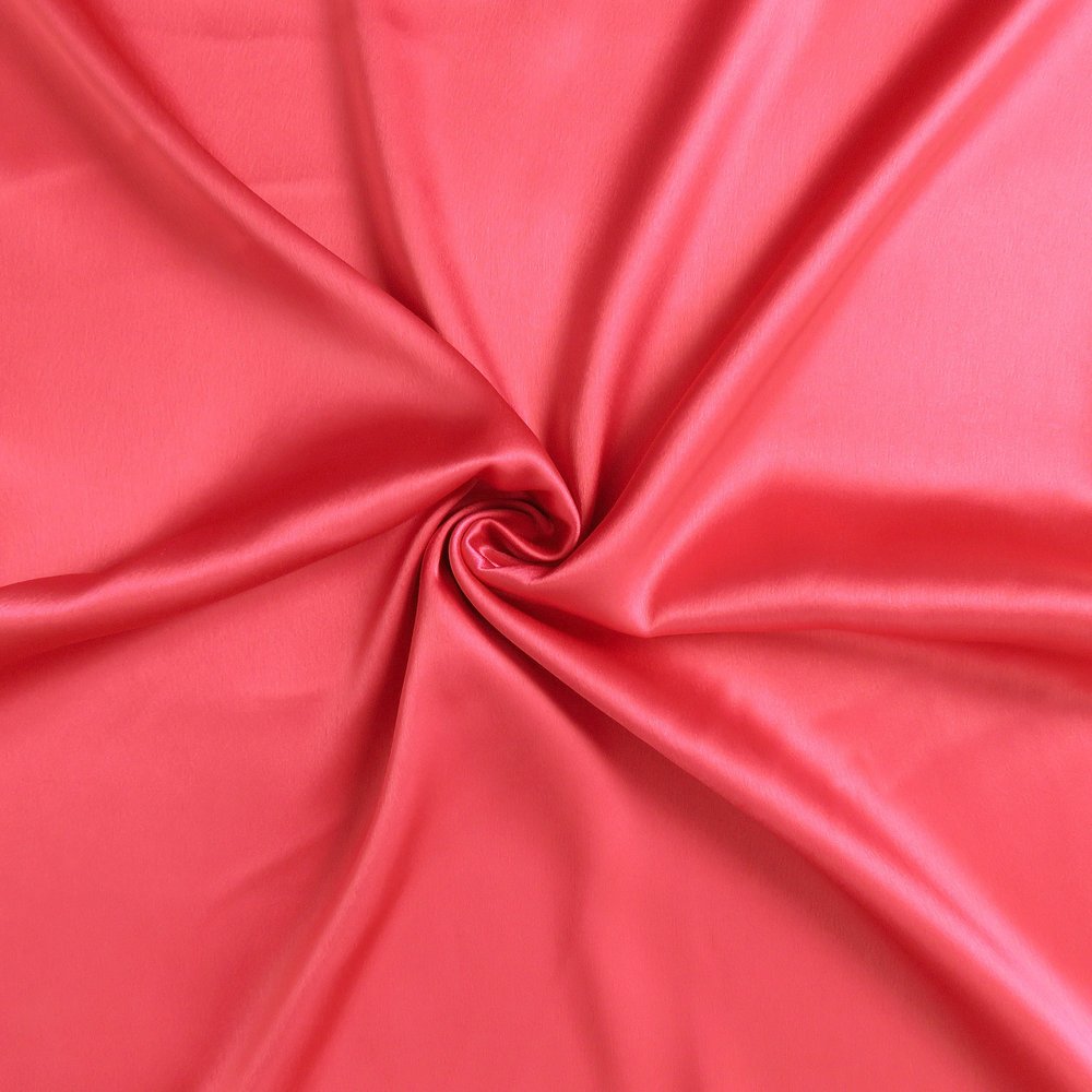 Two Piece Salmon Pink Dreamy Silky Satin Pillowcases