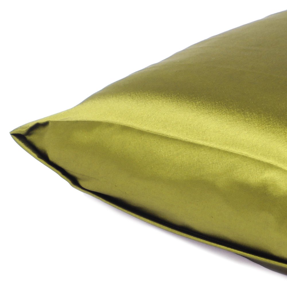 Set of Two Lemongrass Dreamy Silk Satin Queen Pillowcases