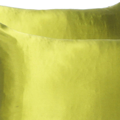 Set of Two Lemongrass Dreamy Silk Satin Queen Pillowcases