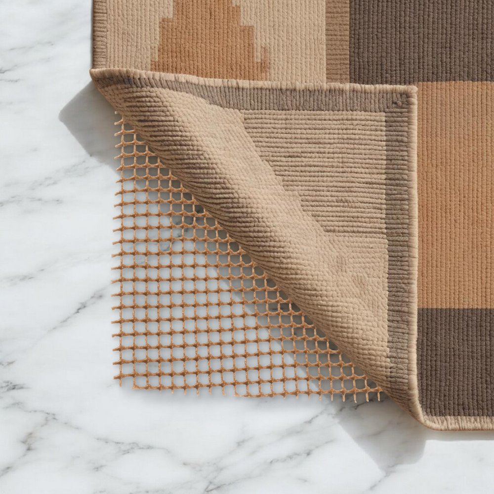 2' x 8' Brown Non Slip Indoor Outdoor Rug Pad