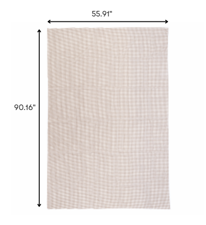 8' x 10' Brown Non Slip Indoor Outdoor Rug Pad