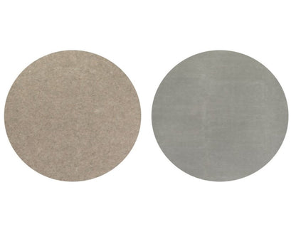 8' Round Gray Non Slip Rug Pad
