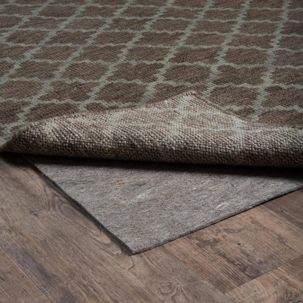 9' x 12' Gray Non Slip Rug Pad