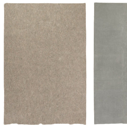 8' Round Gray Non Slip Rug Pad