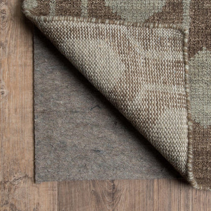 8' Round Gray Non Slip Rug Pad