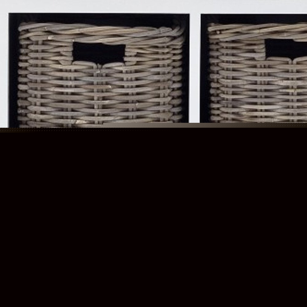 63" White Solid Wood Four Drawer Sideboard with Two Doors