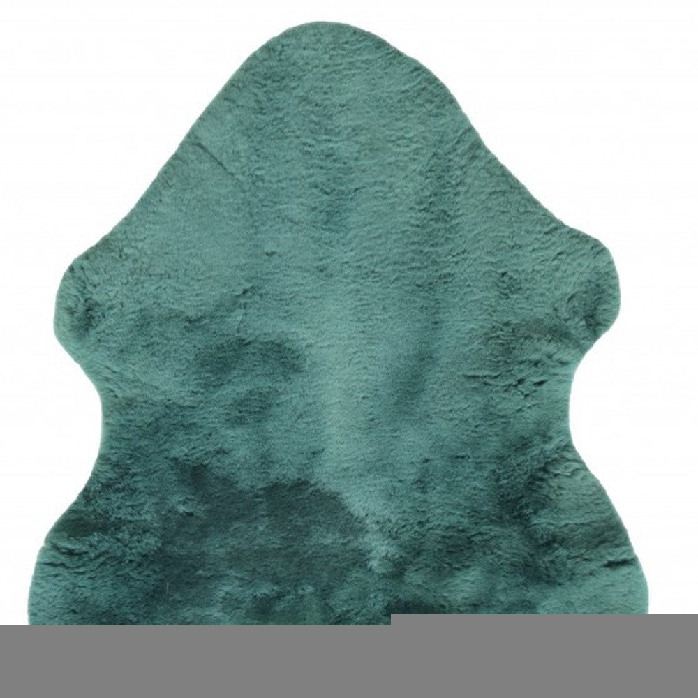 Emerald Faux Fur Solid Color Plush Throw