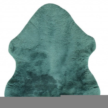 Emerald Faux Fur Solid Color Plush Throw
