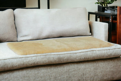 2' X 5' Natural Off White Medical Grade Double Sheepskin Throw Blanket