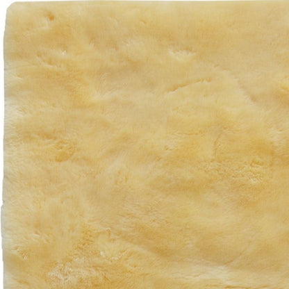 2' X 5' Natural Off White Medical Grade Double Sheepskin Throw Blanket