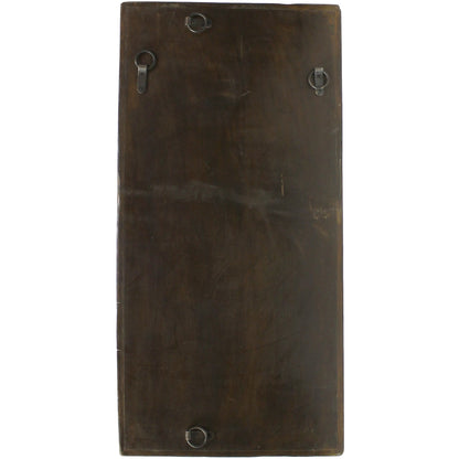 36" X 4" Brown Wood Hanging Dimensional Sculpture