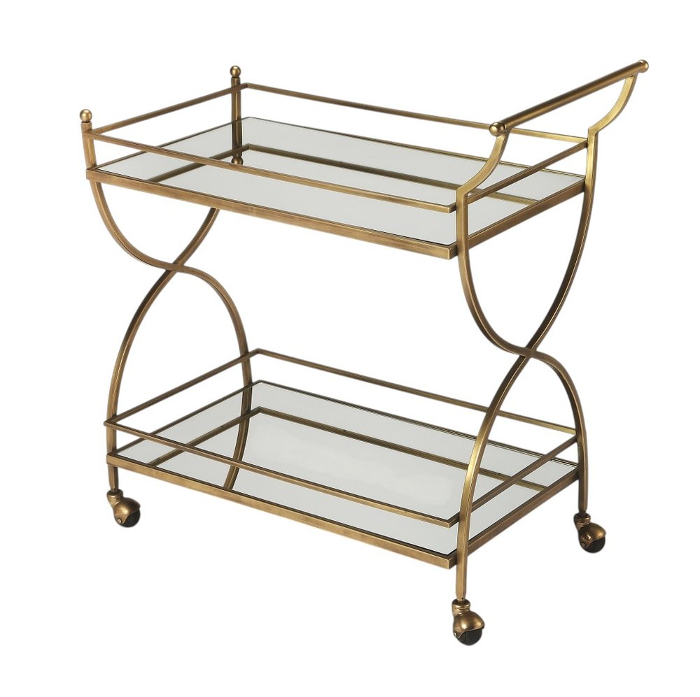 Antique Gold Bar Cart