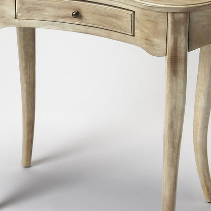 32" Natural Wood Kidney Writing Desk