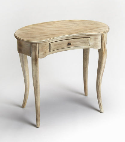 32" Natural Wood Kidney Writing Desk