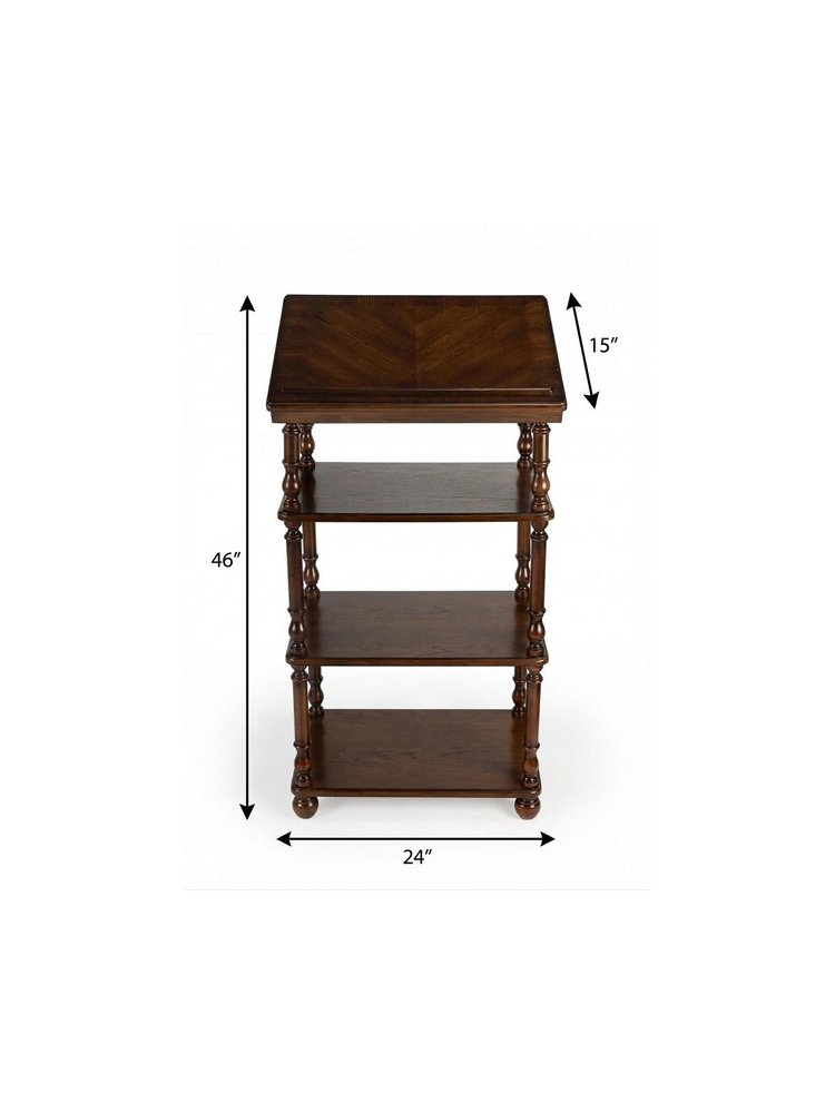 24" Brown Standing Desk