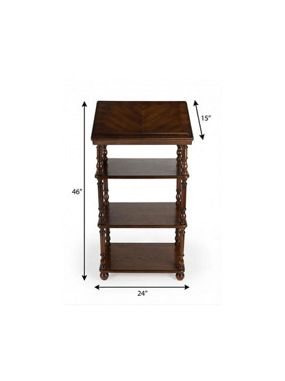 24" Brown Standing Desk