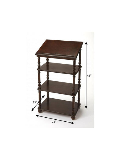 24" Dark Brown Standing Desk