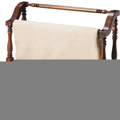 Vintage Deep Cherry Blanket Stand