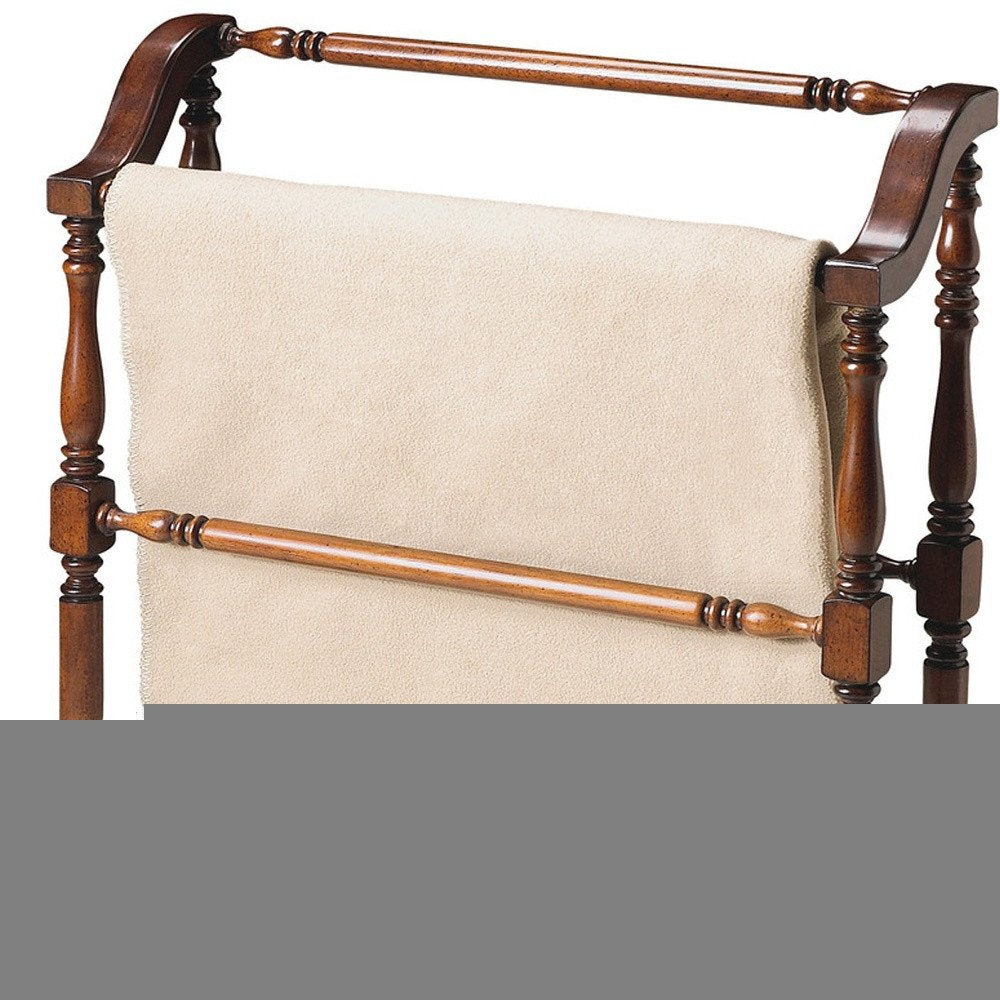 Vintage Deep Cherry Blanket Stand