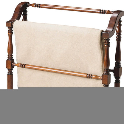 Vintage Deep Cherry Blanket Stand
