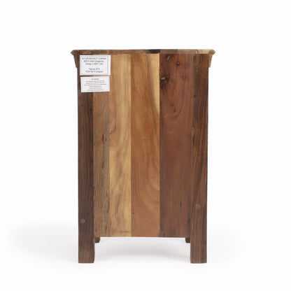16" Modern Rustic Three Drawer Accent Chest