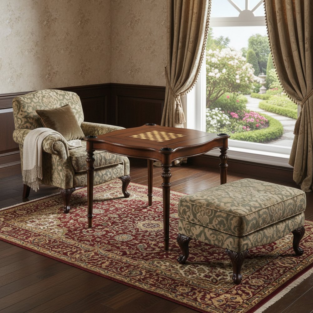 32" Brown Solid Wood Square Coffee Table