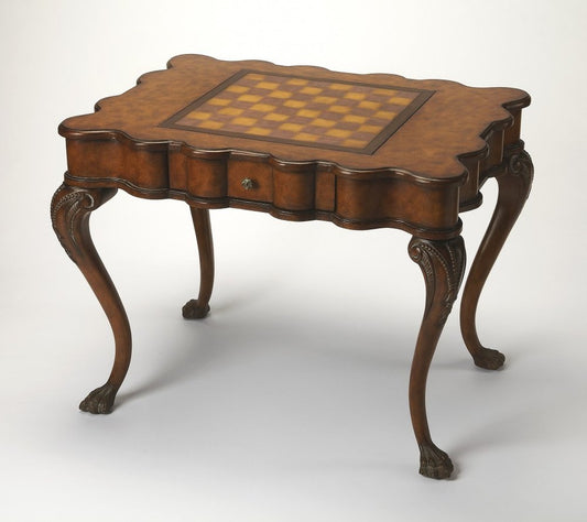 39" Brown Wood Coffee Table With Drawer