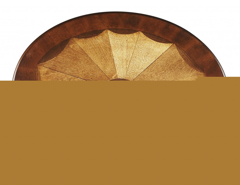 25" Brown Wood Oval Coffee Table With Drawer And Shelf